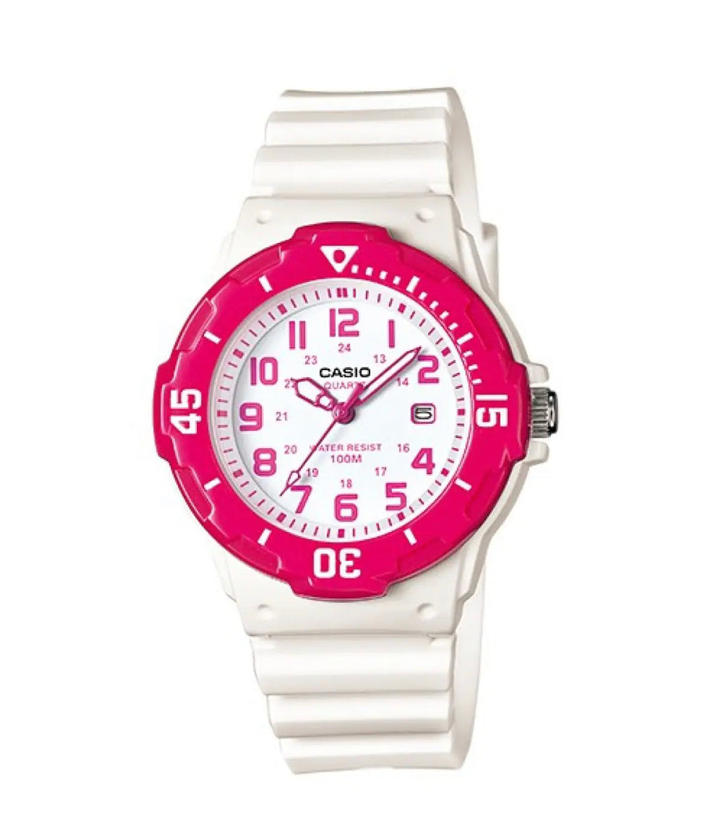 Orologio Casio bambina Analogico Bianco e fucsia