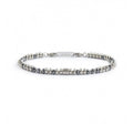 BRACCIALE UOMO MARLÙ CON EMATITE ED ELEMENTO CILINDRICO ACCIAO