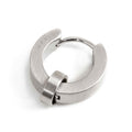 Mono orecchino Marlù uomo cerchio 14mm satinato